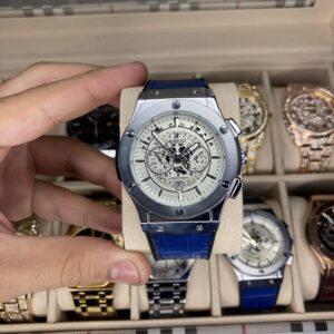 Hublot Geneve Cow-Leather Blue Straps